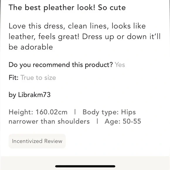 Anthropologie NWT Maeve Sleeveless Faux-Leather Mini Shift Dress size S. - Picture 16 of 16